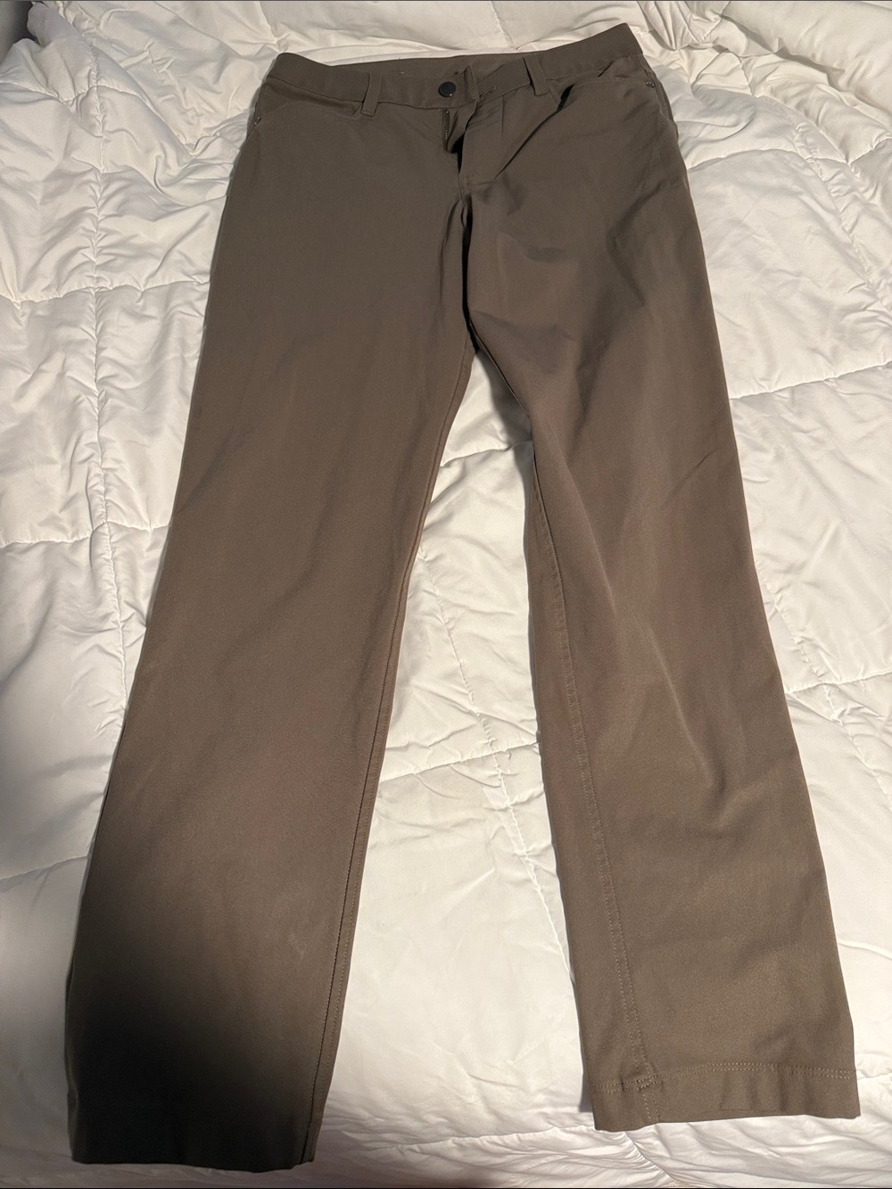 lululemon athletica Men's Straight-Leg Khaki Pants - Brown